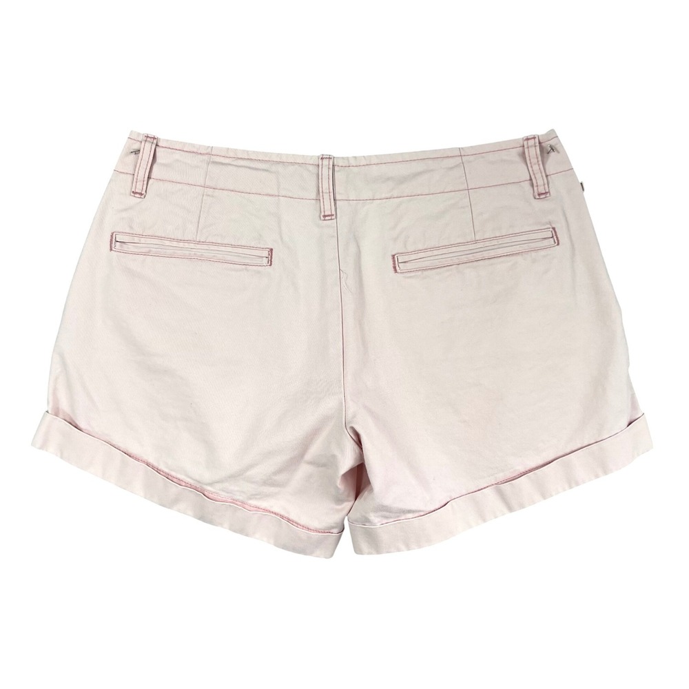 Polo Jeans Co Ralph Lauren Pink Chino Shorts Cuffed Button Fly Size 2 - Picture 2 of 8